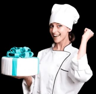 Profissional do curso confeitaria